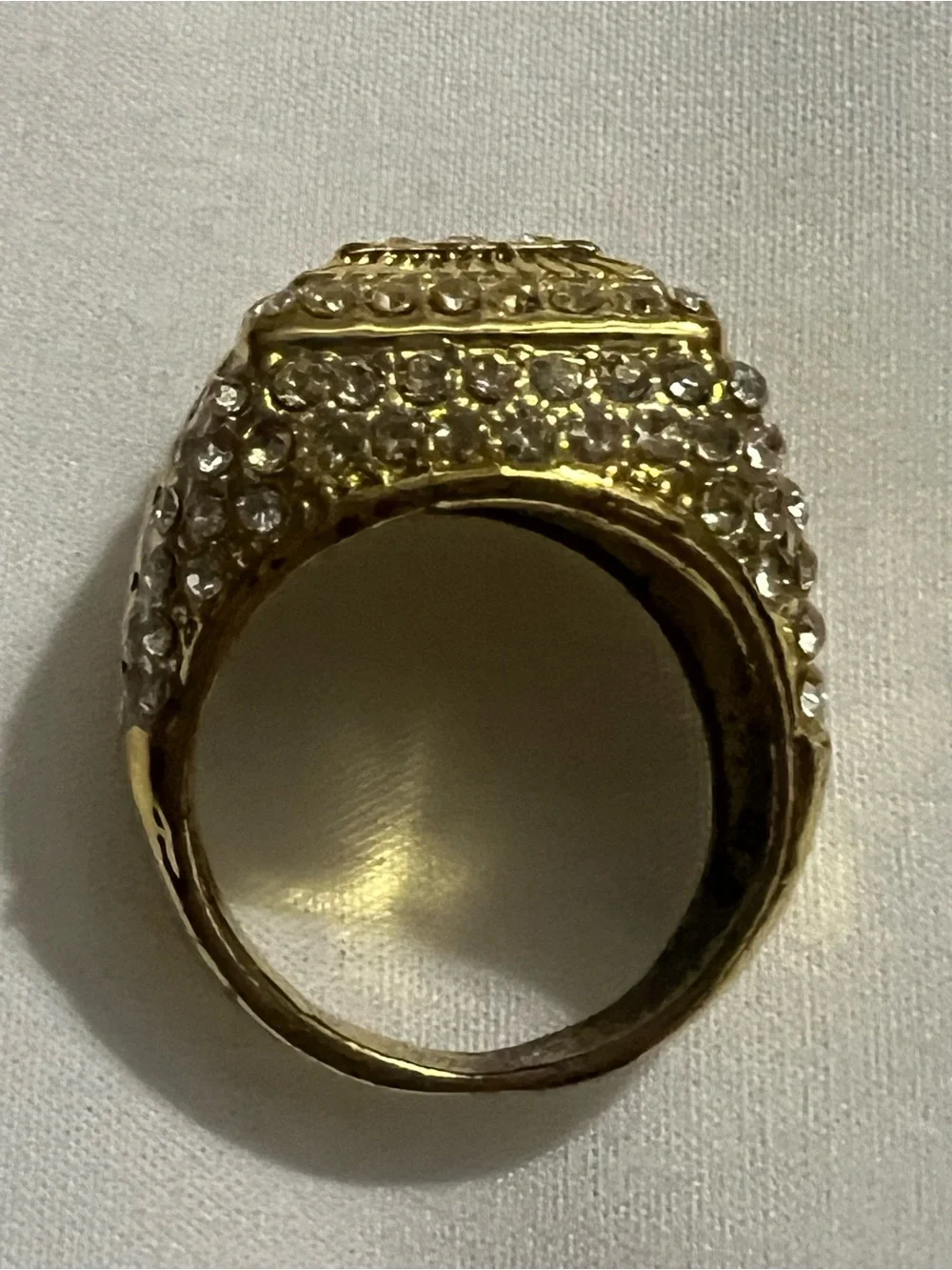 3 Piece Gold Men's Statement Ring - Gold Tone